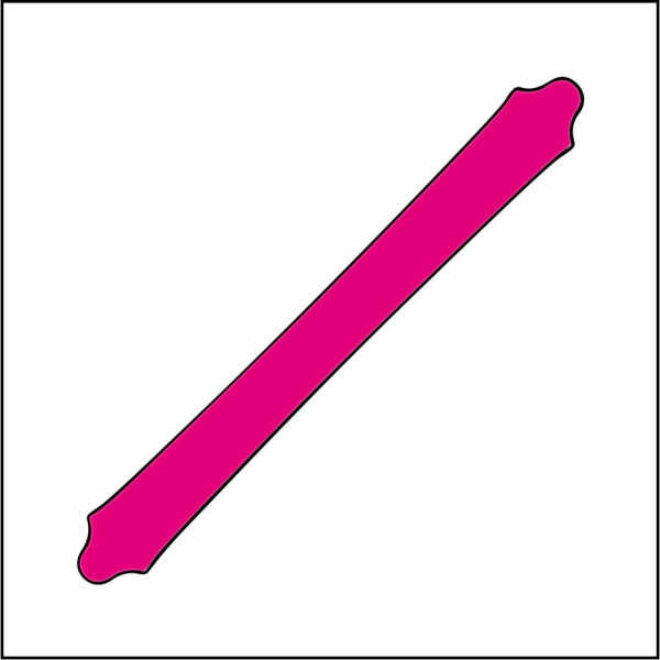 Dachrinne 450 cm pink PMS 7424 C