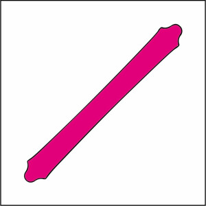 Dachrinne 450 cm pink PMS 7424 C