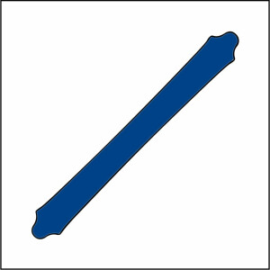 Dachrinne 400 cm königsblau PMS 7685 C