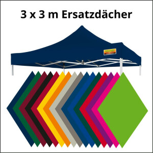 300 x300 cm Ersatzd&auml;cher f&uuml;r Faltzelte