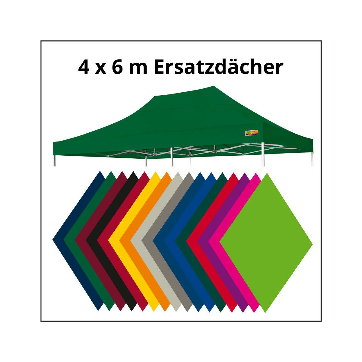 400 x 600 cm Ersatzdächer für Faltzelte