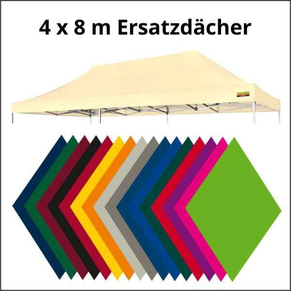 400 x 800 cm Ersatzdächer für Faltzelte