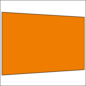 400 cm Seitenwand ohne Fenster orange PMS 716 C