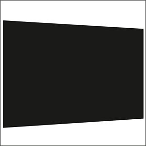 400 cm Seitenwand ohne Fenster schwarz