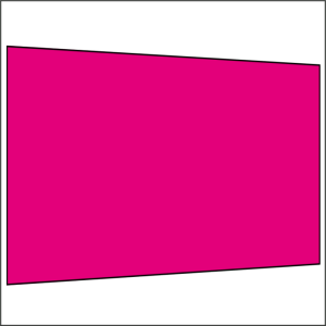 400 cm Seitenwand ohne Fenster pink PMS 7424 C