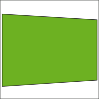 400 cm Seitenwand ohne Fenster apfelgr&u gallery