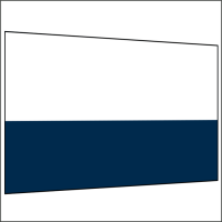 400 cm Seitenwand halb hoch 95 cm incl. Stange dunkelblau...