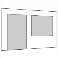 400 cm Seitenwand mit Türe (links)  gallery
