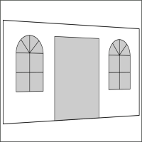 400 cm Seitenwand mit Türe (mittig) gallery
