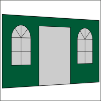 400 cm Seitenwand mit Türe (mittig) +