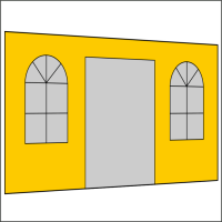 400 cm Seitenwand mit Türe (mittig) gallery
