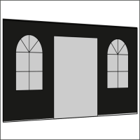 400 cm Seitenwand mit Türe (mittig) +