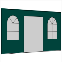 400 cm Seitenwand mit Türe (mittig) +