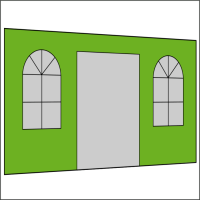 400 cm Seitenwand mit Türe (mittig) gallery