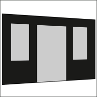 400 cm Seitenwand mit Türe (mittig) gallery