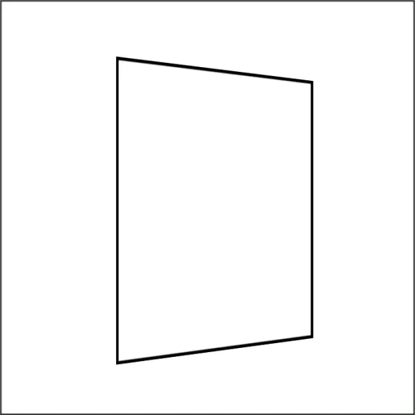 200 cm Seitenwand ohne Fenster weiß gallery