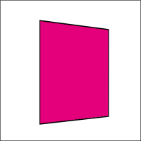 200 cm Seitenwand ohne Fenster pink PMS 7424 C