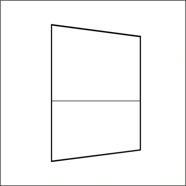 200 cm Seitenwand halb hoch 95 cm incl. gallery