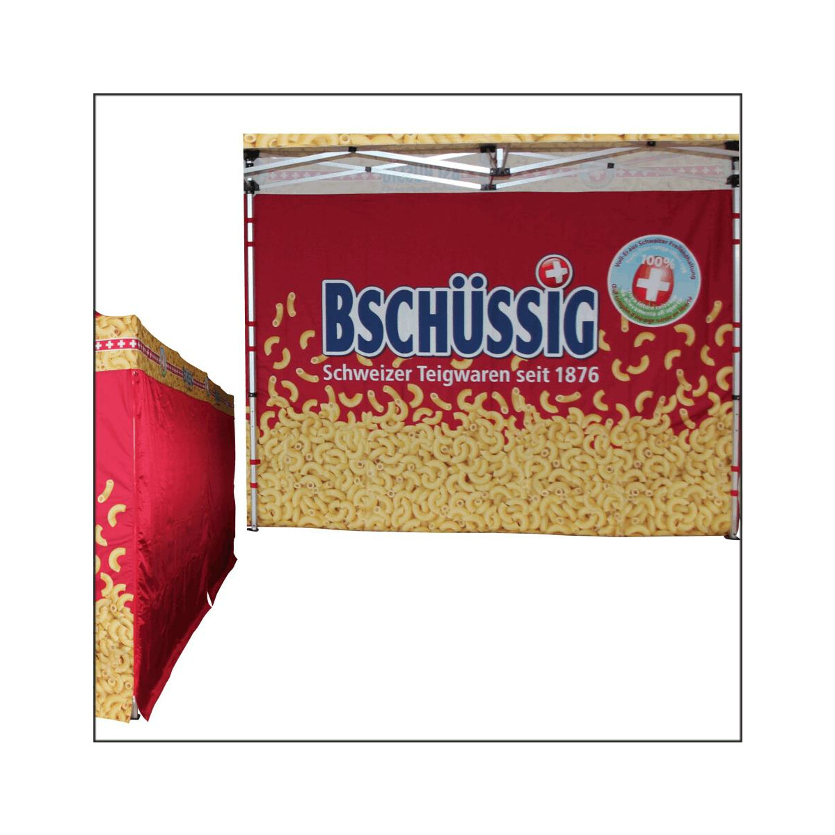 Druckkosten 300 cm Seitenwand Vollbedruckung innen +...