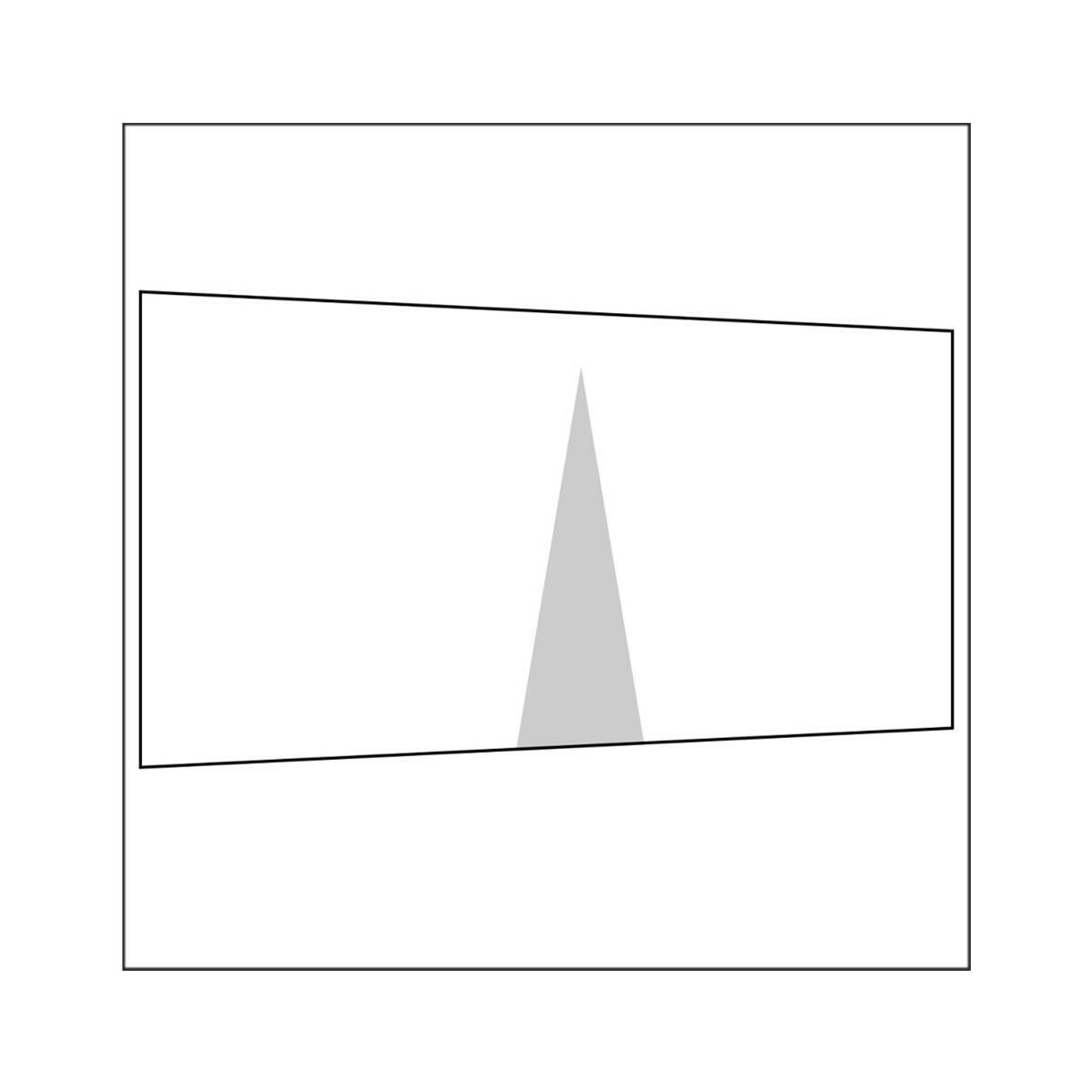 450 cm Seitenwand mit Mittelreißverschluss
