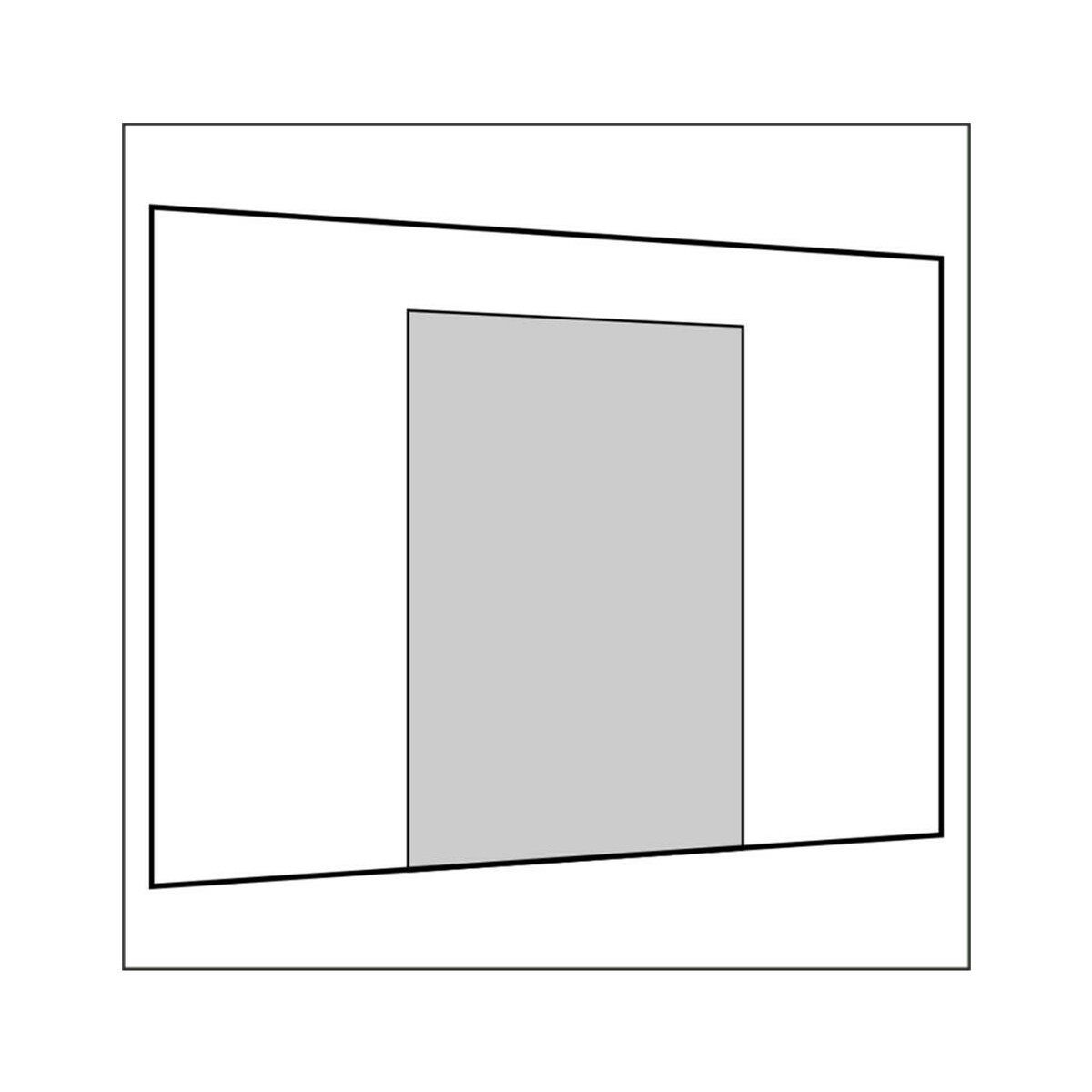 300 cm Seitenwand mit Tür (mittig)