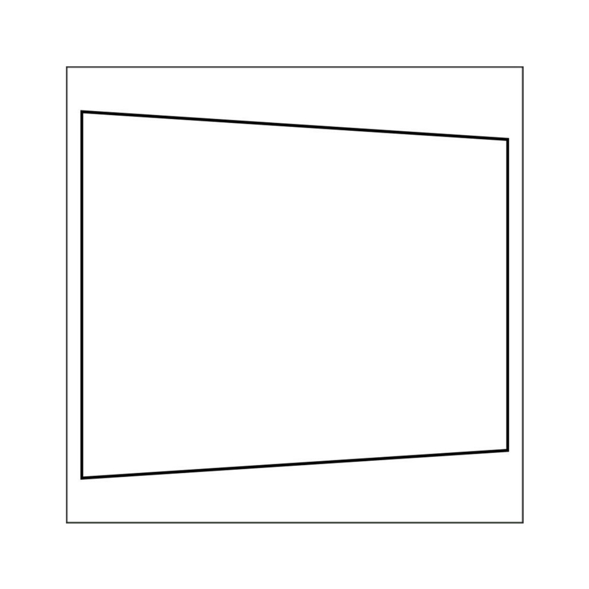 300 cm Seitenwand ohne Fenster weiß