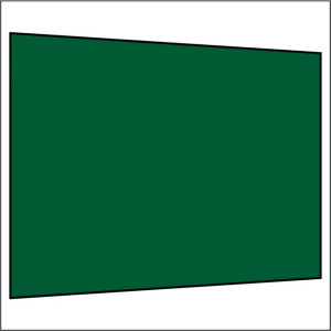 300 cm Seitenwand ohne Fenster grün PMS 7728 C