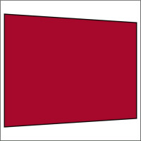 300 cm Seitenwand ohne Fenster rot PMS 207 C