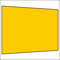 300 cm Seitenwand ohne Fenster gelb PMS 116 C