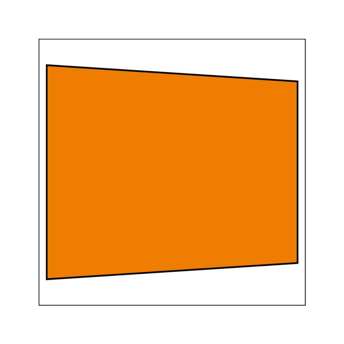 300 cm Seitenwand ohne Fenster orange PMS 716 C
