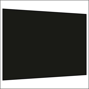 300 cm Seitenwand ohne Fenster schwarz