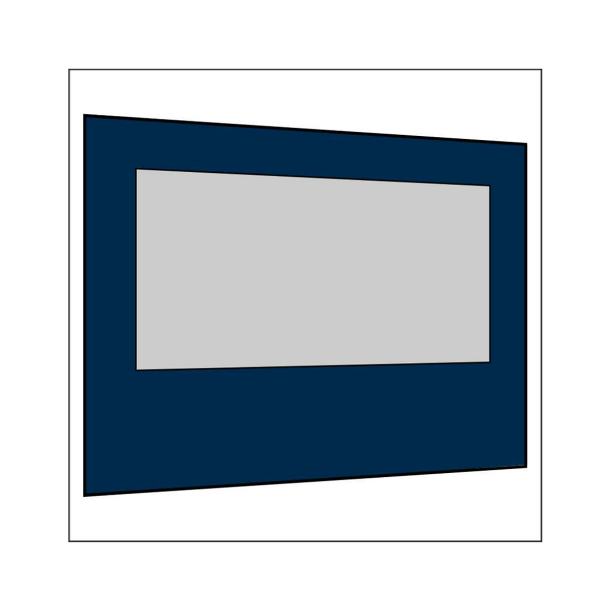 300 cm Seitenwand mit Großfenster dunkelblau PMS 295 C
