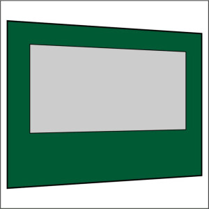 300 cm Seitenwand mit Großfenster grün PMS 7728 C