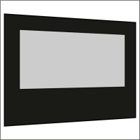300 cm Seitenwand mit Großfenster schwarz