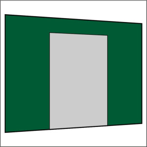 300 cm Seitenwand mit Tür (mittig) grün PMS 7728 C