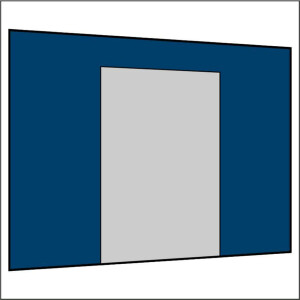 300 cm Seitenwand mit Tür (mittig) marineblau PMS 540 C