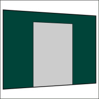 300 cm Seitenwand mit Tür (mittig) dunkelgrün PMS 3305 C