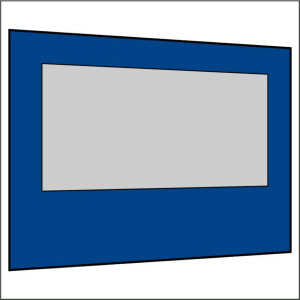300 cm Seitenwand mit Großfenster königsblau...