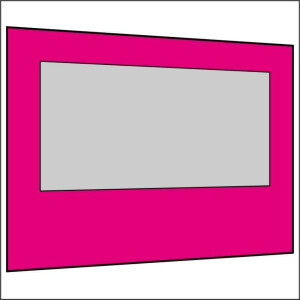 300 cm Seitenwand mit Großfenster pink PMS 7424 C