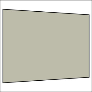 300 cm Seitenwand ohne Fenster hellgrau PMS 3 C