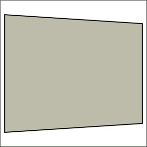 300 cm Seitenwand ohne Fenster hellgrau PMS 3 C