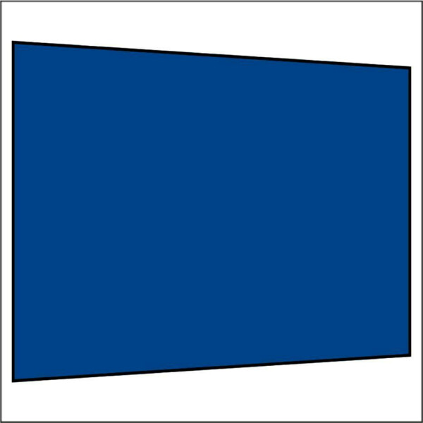 300 cm Seitenwand ohne Fenster königsblau PMS 7685 C