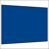 300 cm Seitenwand ohne Fenster königsblau PMS 7685 C