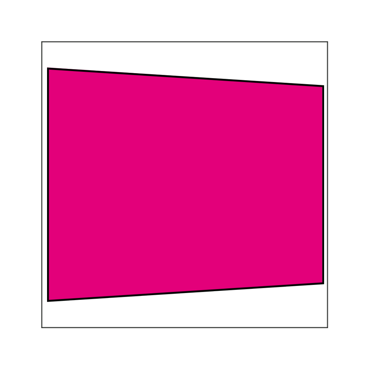 300 cm Seitenwand ohne Fenster pink PMS 7424 C