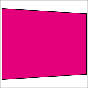 300 cm Seitenwand ohne Fenster pink PMS 7424 C