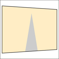 300 cm Seitenwand mit Mittelreißverschluss