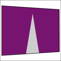 300 cm Seitenwand mit Mittelreißverschluss