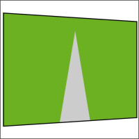 300 cm Seitenwand mit Mittelreißverschluss