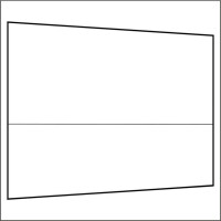 300 cm Seitenwand halbhoch 95 cm incl Stange