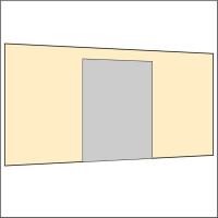 450 cm Seitenwand mit Türe (mittig)